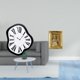 thumbnail image 2 of Reloj de pared,Reloj de pared interior nórdico con números romanos,Relojes distorsionados Reloj electrónico de lujo moderno,Marco de fotos,Soporte de resina para marco de fotos,colgador para, 2 of 8