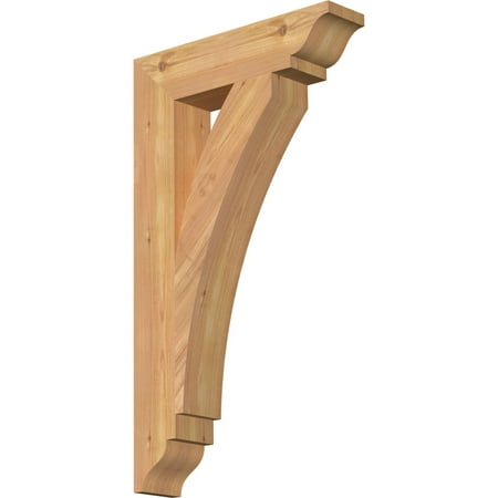 

Ekena Millwork 3 1/2 W x 16 D x 28 H Thorton Traditional Smooth Bracket Western Red Cedar