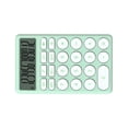 thumbnail image 2 of Calculadora de dibujos animados, calculadora de bolsillo pequeña, multifuncional, de mano, con pantalla grande, para escritorio, oficina, escuela, hogar, color verde., 2 of 14