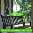VEIKOUS 5FT Outdoor Hanging Porch Swing Bench with Chains for Garden