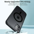 thumbnail image 5 of for iPhone 11 Magnetic Case, Built in Magnets Compatible with MagSafe, Translucent Matte Hard PC Back Cover + Soft TPU Frame Slim Bumper Case for iPhone 11 （6.1"）,Black, 5 of 12
