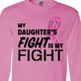 thumbnail image 4 of Inktastic My Daughters Fight is My Fight- Breast Cancer Awareness Long Sleeve T-Shirt, 4 of 5