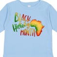thumbnail image 4 of Inktastic Black History Month Africa in Red Yellow and Green Boys or Girls Long Sleeve Toddler T-Shirt, 4 of 5