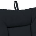 thumbnail image 6 of Jordan Manufacturing 38" x 21" Navy Solid Rectangular Outdoor Wrought Iron Chair Cushion with Ties and Hanger Loop, 6 of 15