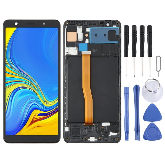 TFT LCD Screen for Samsung Galaxy A7  / SM-A750F Digitizer Full Assembly with Frame