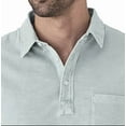 thumbnail image 3 of Faherty Men's Mist Sunwashed Short Sleeve Polo Size X-Small, 3 of 4