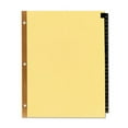 thumbnail image 7 of "Preprinted Black Leather Tab Dividers W/gold Reinforced Edge, 25-Tab, Ltr | Bundle of 10 Sets", 7 of 7