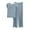 Light Blue, variant on Ohufall Summer Pajama Sets Women 2 piece Outfits Soft Short Sleeve T-Shirt Top With Long Pants Two Piece Lounge Set Solid Comfy Sleepwear Pajamas
