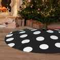 thumbnail image 6 of Yiaed Black and White Polka Dot Print Christmas Tree Skirt , Tree SkirtsTree Mat for Christmas Winter Holiday Indoor Decorations-36", 6 of 7