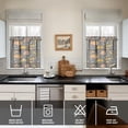 thumbnail image 4 of Kitchen Food Cooking Chef 3-Piece Kitchen Curtains Set Kitchen Curtains Sets with Valance for Windows Rod Pocket Machine Washable Kitchen Decor Decorations (54"x18"+2x27.5"x24"), 4 of 6