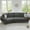 Dark Gray, variant on Harper & Bright Designs Modern Curved Sectional Sofa, Upholstered 3 Seater Couch with Two Pillows for Living Room Small Spaces Apartments, 111" Gray
