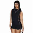 thumbnail image 6 of Black Studded Side Detail Bodycon Sleeveless Mini Dress, 6 of 26