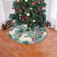 thumbnail image 2 of FMSHPON Vintage Unicorn Xmas Christmas Tree Skirt Stand Mat for Holiday Party Decoration Indoor Outdoor 36 inches, 2 of 3