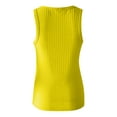 thumbnail image 5 of Scyoekwg Summer Tank Tops for Women Casual Comfy Solid Color Sling Sleeveless Suspenders V-Neck Slim Short Tank Tops Shirts (Yellow,XXL), 5 of 5