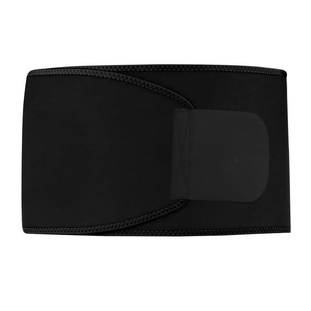 Cinturón de entrenamiento de cintura ajustable de neopreno compuesto para mujer, faja moldeadora de abdomen para deportes, color negro.