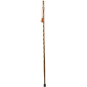 Brazos Twisted Backpacker Brown Oak Wood Walking Stick 58 Inch Height