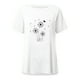 thumbnail image 3 of Pntutb Moda Mujer Impreso O-Cuello Camiseta Manga Corta Casual Tee tops Blusa Pntutb Pntutb-4779, 3 of 4