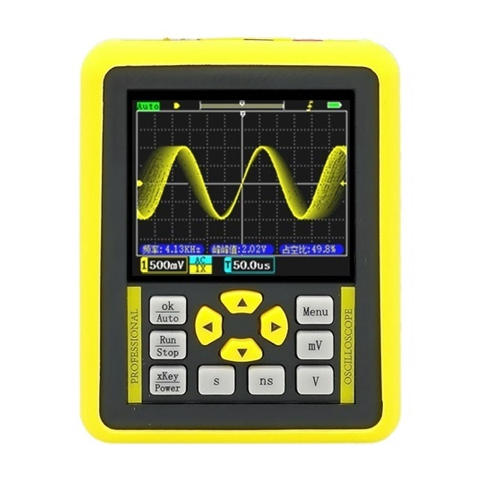 2.4-inch Screen Digital Oscilloscope 120MHz Analog Bandwidth Support Signal Generator Handheld ,Professional Designed