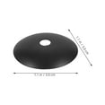 thumbnail image 2 of KALLORY 6Ud Plato De Metal Negro Para Base De Colgante Redondo Y Para Hogar, 2 of 8