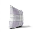 thumbnail image 3 of Bully Plaid Purple Throw Pillow, 3 of 4