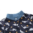 thumbnail image 3 of Bullpiano Toddler Boys Casual Outfits Set Short Sleeve Dinosaur T-Shirts Tops Blouse+Shorts 3M-4T, 3 of 6