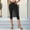 Black, variant on EchfiProm Black Running&nbsp;Leggings for Women with Pockets Capri Sports Athletic Elastic Waist High Rise Pants