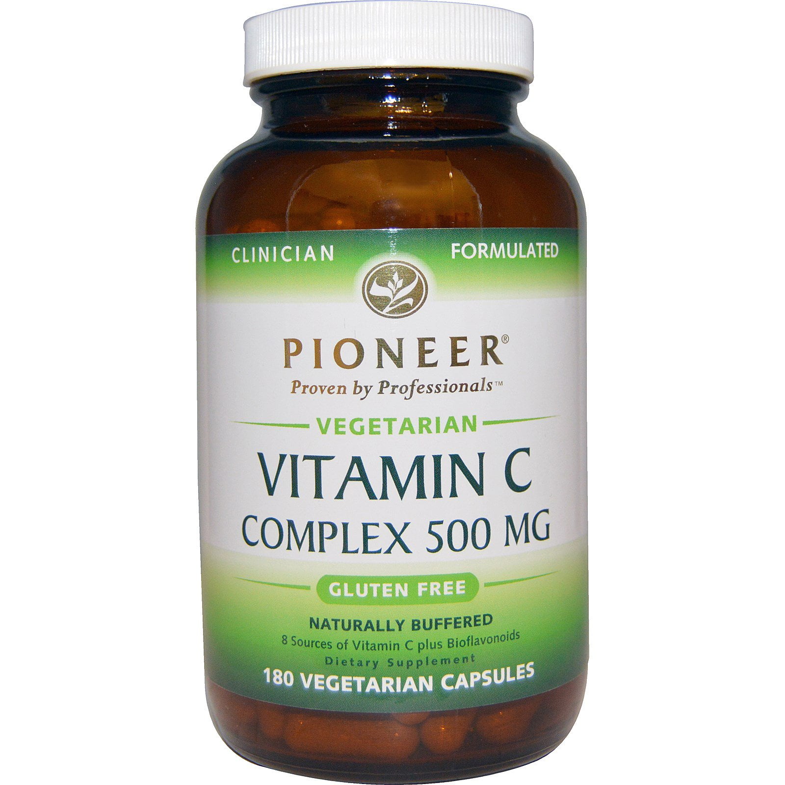 Pioneer Nutritional Formulas Vitamin C Complex, 500 mg, 180 Vegetarian Capsules