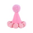 thumbnail image 1 of Chapeau d'Anniversaire pour Animaux de Compagnie, Chapeau de Fête pour Chat et Chien, Ensemble de Coiffeuse Colorée Macaron avec Pompon et Bandeau Réglable, 1 of 5