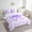 Purple, variant on Erosebridal Pink Bowknot Bedding Sets Twin Size, Cartoon Ribbon Comforter Sets with Sheets, Modern Chic Bow Decor, Reversible 7pcs