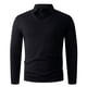 thumbnail image 5 of Blusa y camisa de manga larga con cuello vuelto para hombre, color liso, informal, elástica, deportiva, con botones, blusa de manga larga con cuello vuelto para hombre, tops de poliéster para hombre, 5 of 6