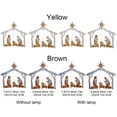 thumbnail image 2 of Outdoor Scenery Easter Supplies Yards  Sign Front Lawn Sign Lawn Decorations Prayer Jesus Easter BROWN 25X24.1X0.3CM WITHOUT LAMP, 2 of 8