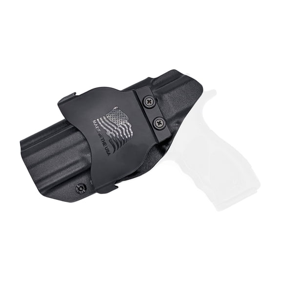 Rounded OWB KYDEX Paddle Holster, Taurus TH9/TH40 Full Size, Right Hand, Black