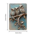 thumbnail image 2 of Vintage Owl Metal Wall Art - Durable, Reusable Iron Tin Plate Decor for Home &amp; Garden, Multi-Color Options, 2 of 8
