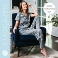 thumbnail image 5 of Hello Mello Signature Lounge Top and Pants, 2-Piece Pajama Set Stargazer, Medium/Large (Women's), 5 of 9