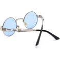 thumbnail image 3 of kachawoo Lunettes de Soleil Rondes Vintage Hommes Noir Rétro Punk Lunettes de Soleil Femmes Été 2018, 3 of 6
