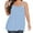 Blue, variant on DQRPSEETB Flowy Tank Tops for Women Women Casual Tank Top O Neck Spaghetti Strap Top Shirt Summer Clothes Fashion Tank Shirt Cami with Built in Bra