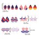 thumbnail image 5 of Sonducket Pendientes Candelabro Gota de agua Estrella Joyería exagerada Aro 4 de julio Día de la independencia americana Pendientes colgantes Regalo de Ropa, zapatos y accesorios Miscelánea tipo 6 Sonducket AP010096-06, 5 of 6