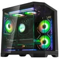thumbnail image 3 of Hoengager Ocean of Stars Gaming PC -AMD Ryzen 7 7800X3D 4.2 GHz, RTX 4060 8G ,32GB DDR5 RAM 6000MHz,1TB PCIe +2TB SATA SSD, WIFI&Bluetooth ,Windows 11 Pro 64-bit -Black, 3 of 17
