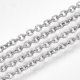 thumbnail image 1 of Tarnish Resistant 304 Stainless Steel Cable Chains Soldered with Spool Oval Stainless Steel Color 2.5x2x0.5mm about 49.21 Feet(15m)/roll, 1 of 3