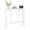 White, variant on Sunshen Bamboo 2-Tier Narrow Console Table, 36.2" Long Slim Sofa Table Behind Couch for Entryway, Hallway, Living Room, Brown