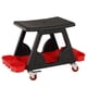 thumbnail image 1 of asiento de coche con ruedas,taburete asiento ruedas enredadera auto detallando,herramientas de reparación de sillas de trabajo bandejas de almacenamiento de garaje para automóviles,lavado, 1 of 9