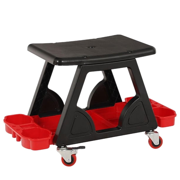 asiento de coche con ruedas,taburete asiento ruedas enredadera auto detallando,herramientas de reparación de sillas de trabajo bandejas de almacenamiento de garaje para automóviles,lavado