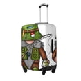 thumbnail image 2 of Cauagu Fishing Gnome Print Travel Luggage Cover,Travel Dust-proof Suitcase Cover Softside Suitcase Protector for 18-32inch,Not Included Suitcase, 2 of 8