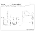 thumbnail image 2 of Kingston Brass KS1278ALBS 8 in. Center Kitchen Faucet With Side Sprayer, 2 of 3