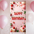 thumbnail image 5 of Colorful Design Banner Strawberry Theme Cake Decoration Party Prop for Birthday Celebration Kids Event Indoor Decoration, 5 of 7