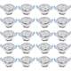 thumbnail image 2 of Toystoory Foco de luz de techo LED regulable de 3 * 1W Foco empotrable Blanco cálido 220V Iluminación y accesorios Toystoory HA024085-00, 2 of 6