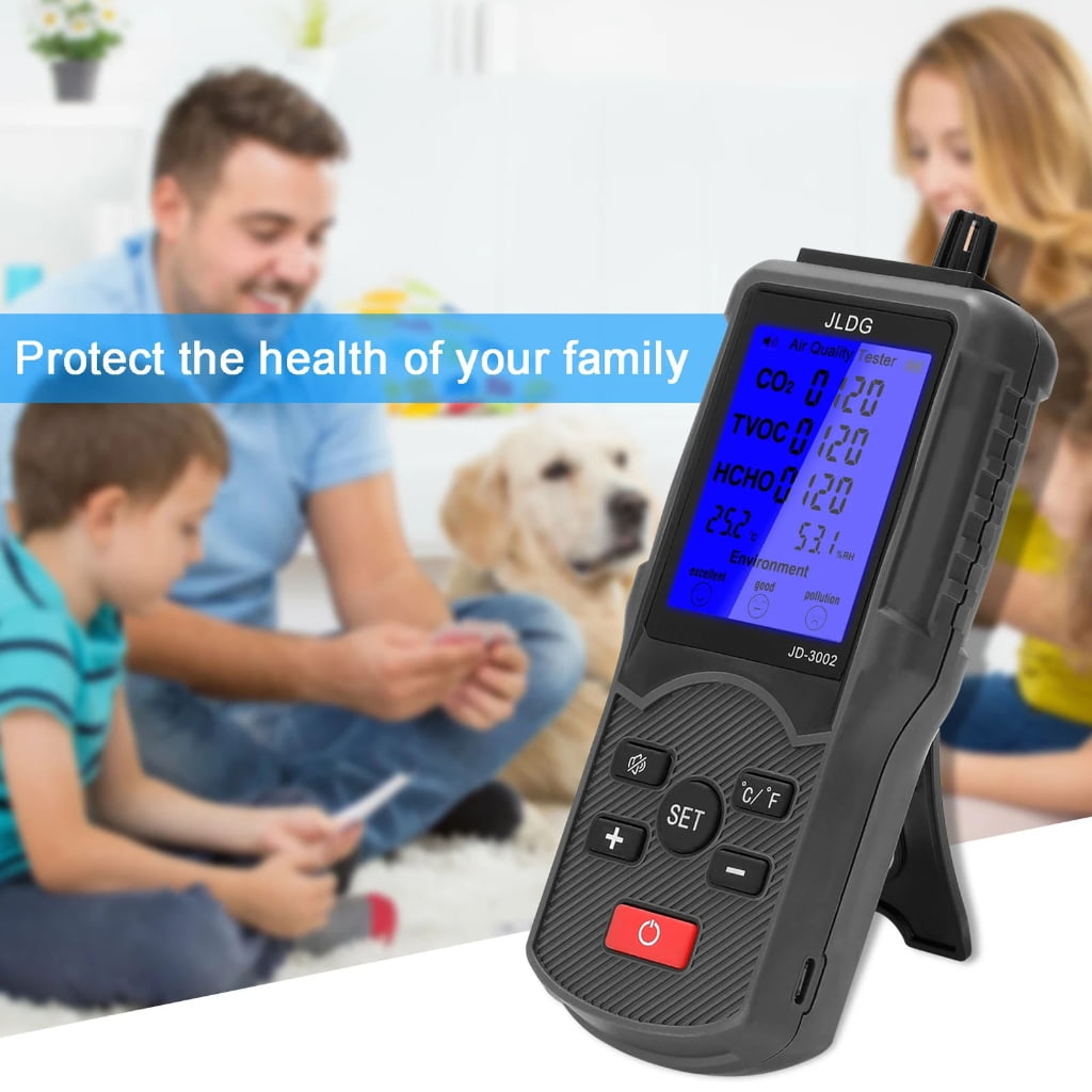 PatungKu Home Air Quality Monitors CO2 Meter CO2 TVOC HCHO Carbon Dioxide Detectors