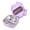 Purple, variant on Lunch Box, Toddler Lunch Box, Leak-Proof, Four-Sided Clasp for School,Camping,Travel, 7.5x7.5x3 In