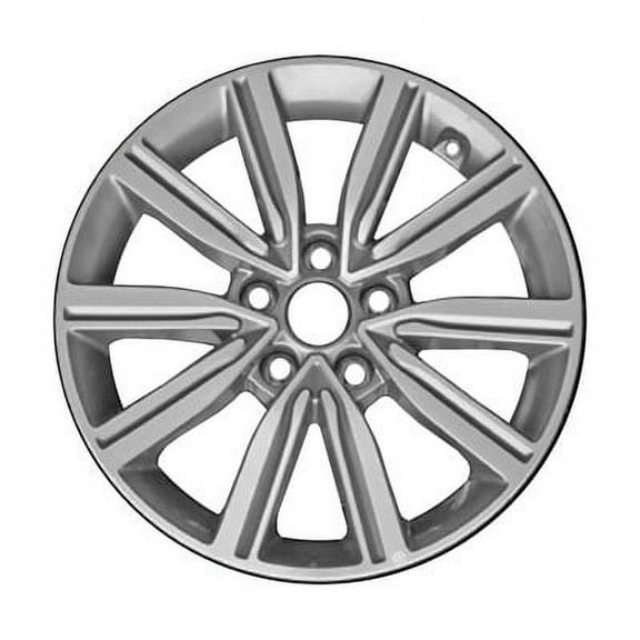 KAI 17 X 7 Reconditioned OEM Aluminum Alloy Wheel, Machined and Dark Charcoal Metallic, Fits 2019-2020 Kia Optima (2014 )
