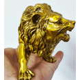 thumbnail image 4 of Classic Pure Copper Africa Lion Evil Foo Dog Lion Sculpture Artwork South Africa Sculpture Male Lion Cougar Animal Bronze Copper Statue, 4 of 5